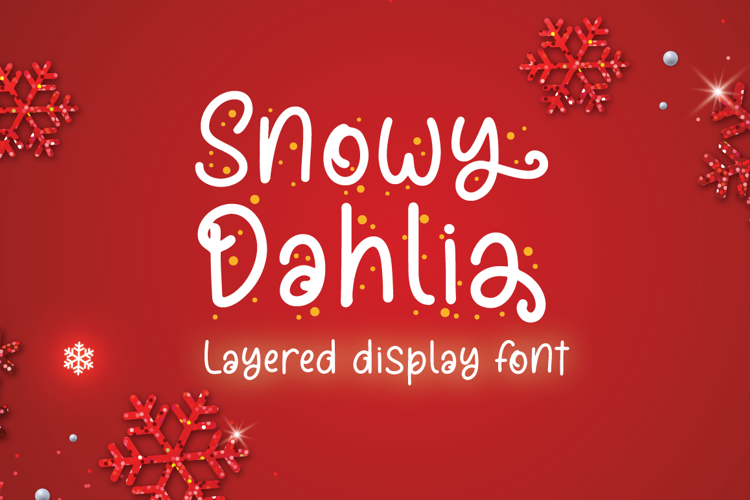 Snowy Dahlia Display Font