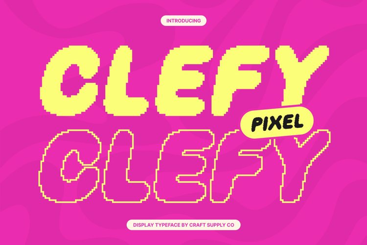 Preview of Clefy Pixel Font