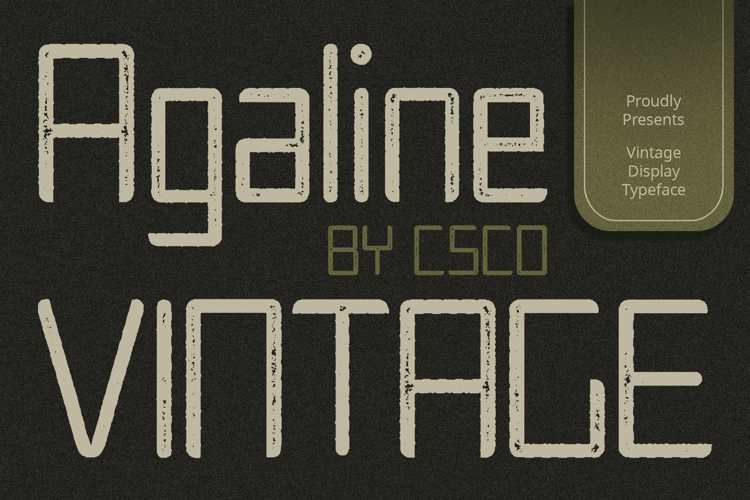 Agaline Vintage Font