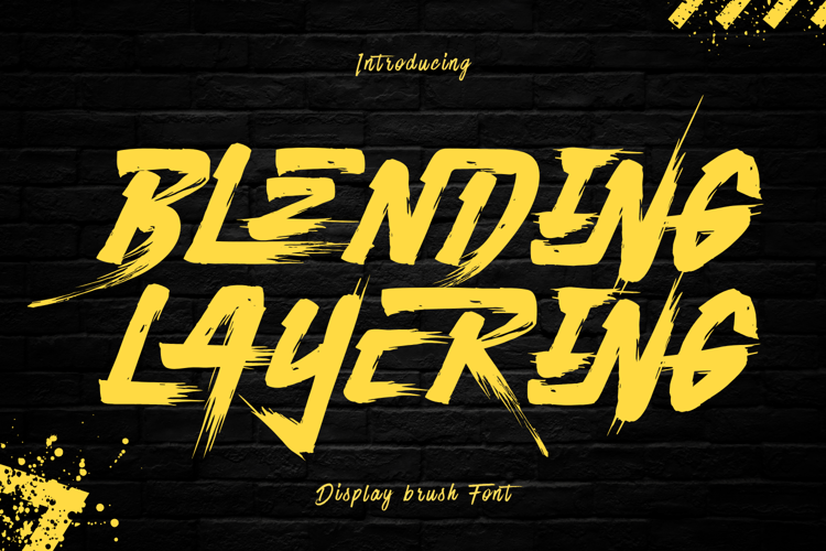 Preview of Blending Layering Font