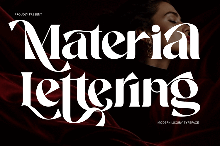 Preview of Material Lettering Font