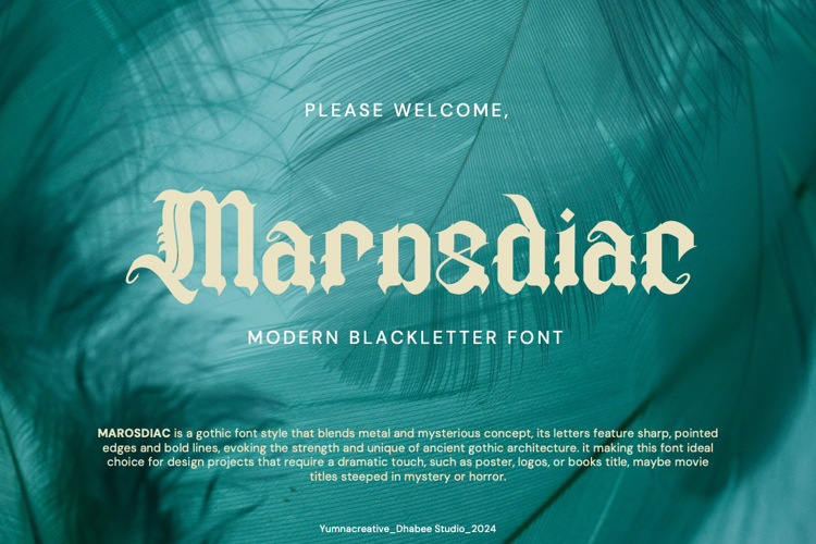 Marosdiac Font