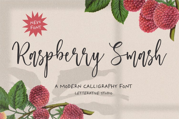 Raspberry Smash Font