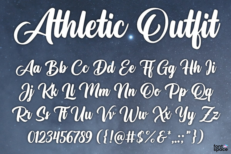 Athletic Outfit Font