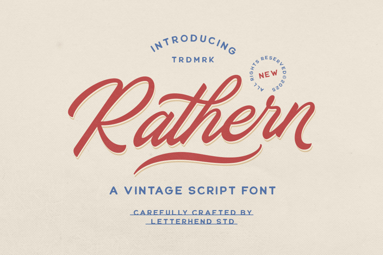 Preview of Rathern Font
