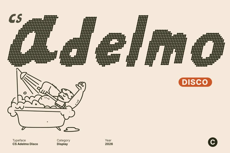 Preview of CS Adelmo Disco Font