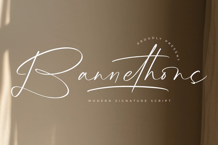 Preview of Bannethons VERSION Font
