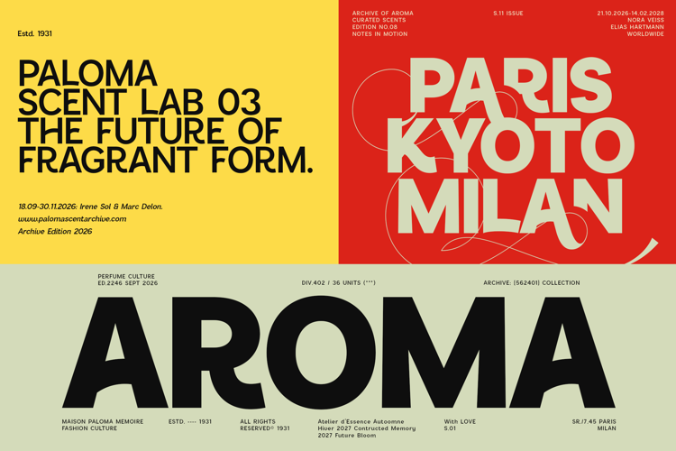 Preview of Sansform Font