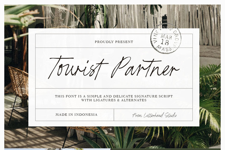 Preview of Tourist Partner Font