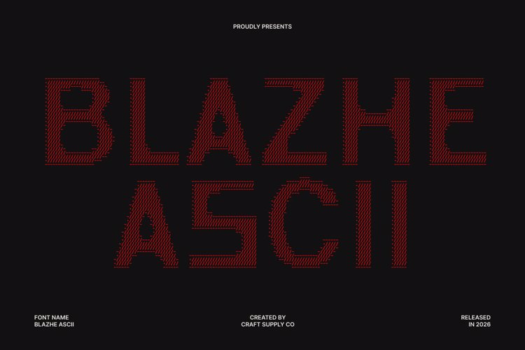 Blazhe Ascii Font - Free Download