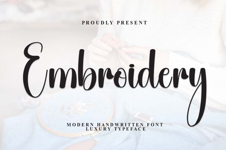 Preview of Embroidery Font