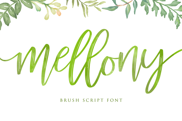 mellony dry brush Font