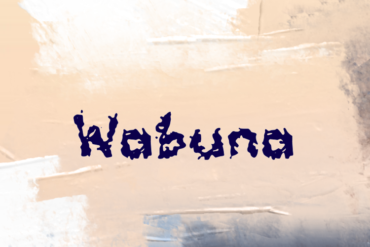 Preview of w Wabuna Font