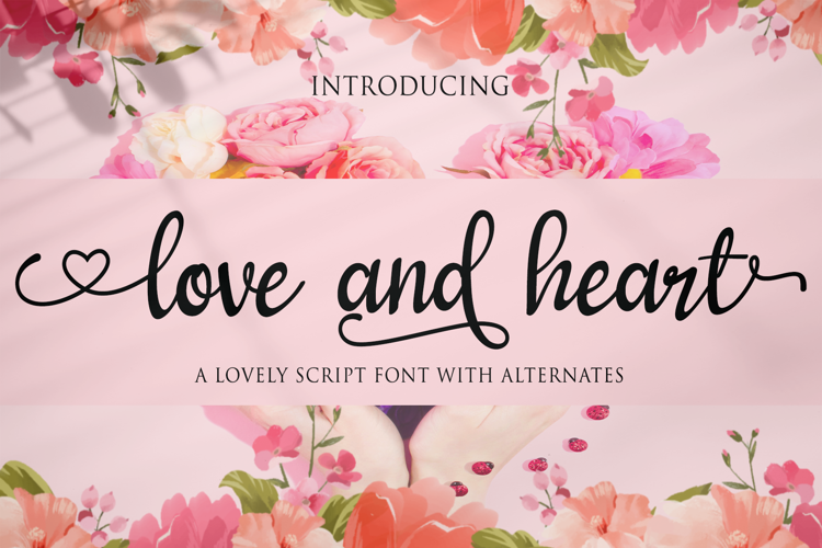 love and heart Font