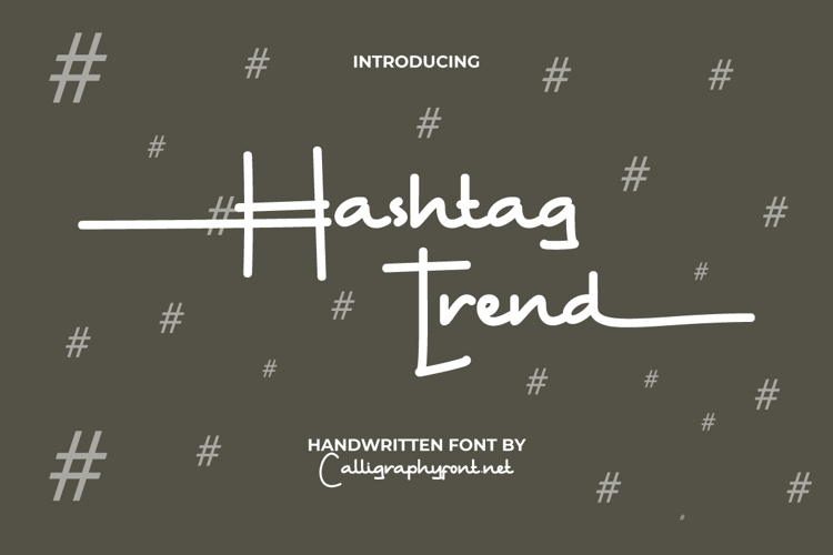 Hashtag Trend Font