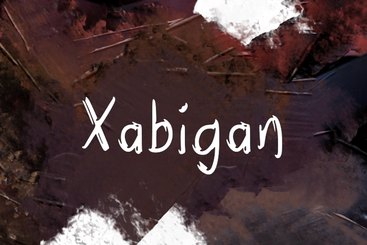Preview of x  Xabigan Font