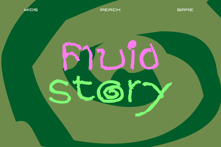Preview of Fluid Story Font
