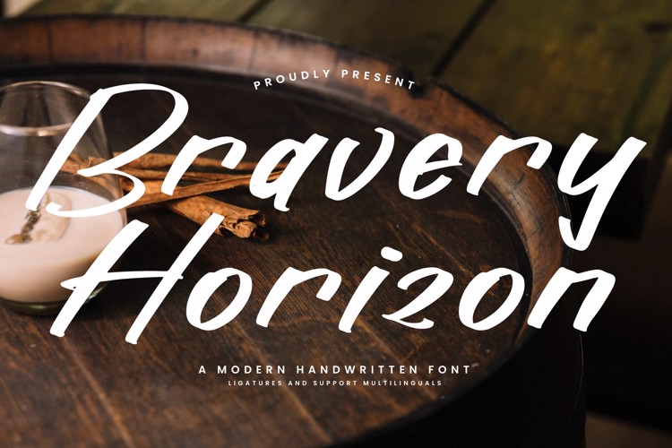 Preview of Bravery Horizon Font