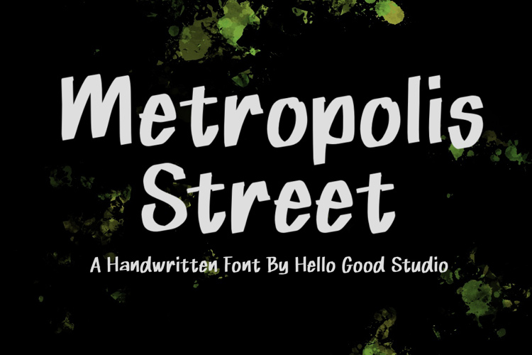 Preview of Metropolis Street Font