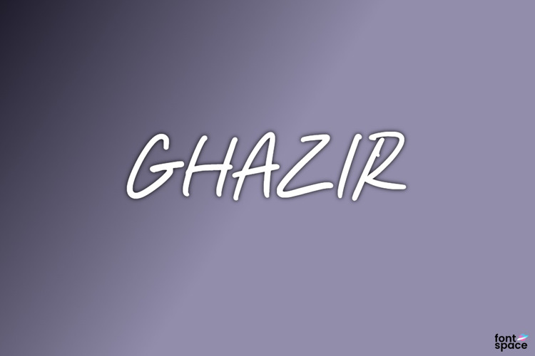 Preview of Ghazir Font