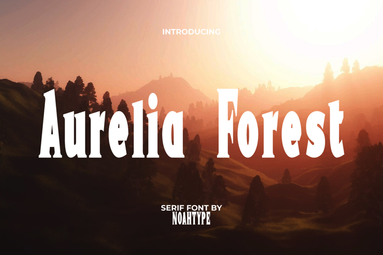 Preview of Aurelia Forest Font
