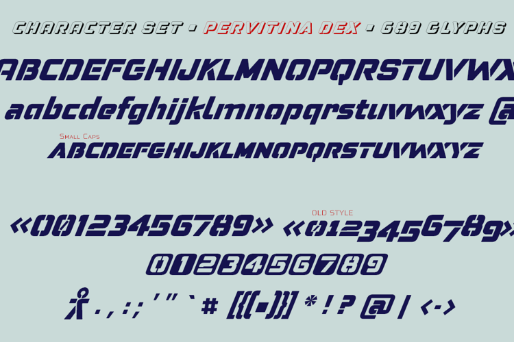 Pervitina Dex Font