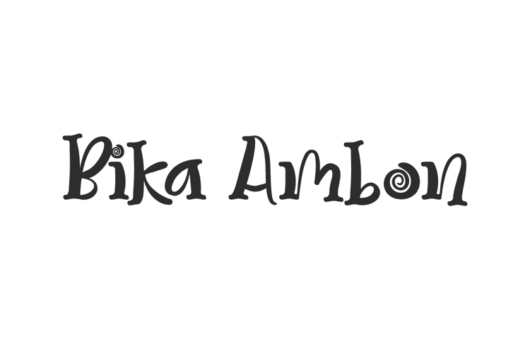 Bika Ambon Font