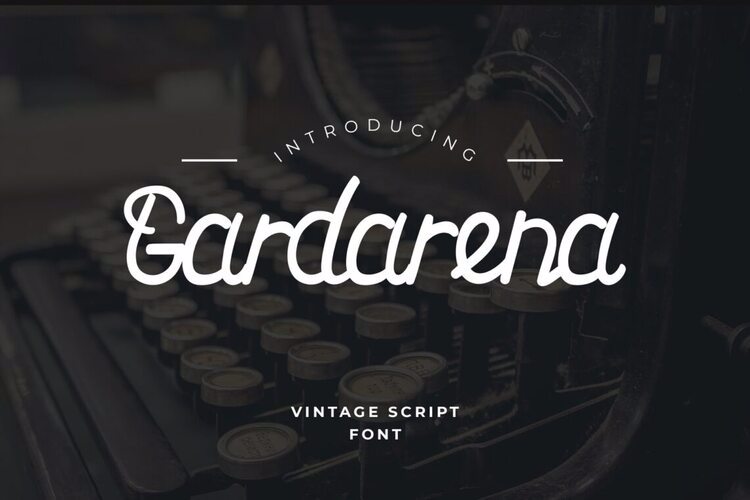 Preview of Gardarena Creative Wedding Font