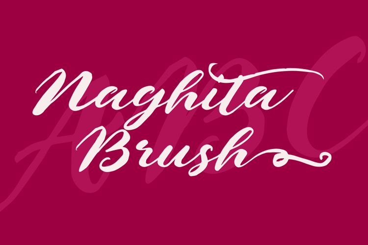 Naghita Brush Font