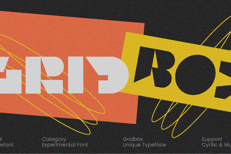 Preview of Gridbox Font