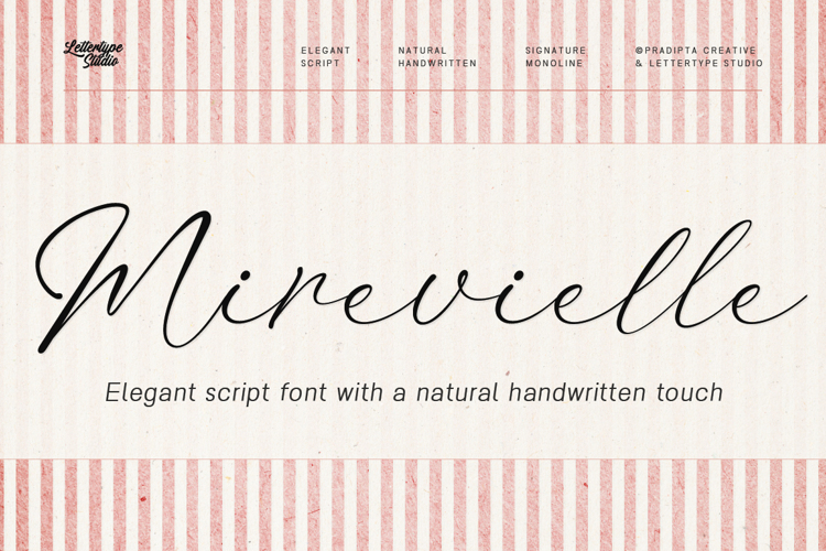 Preview of Mirevielle Font
