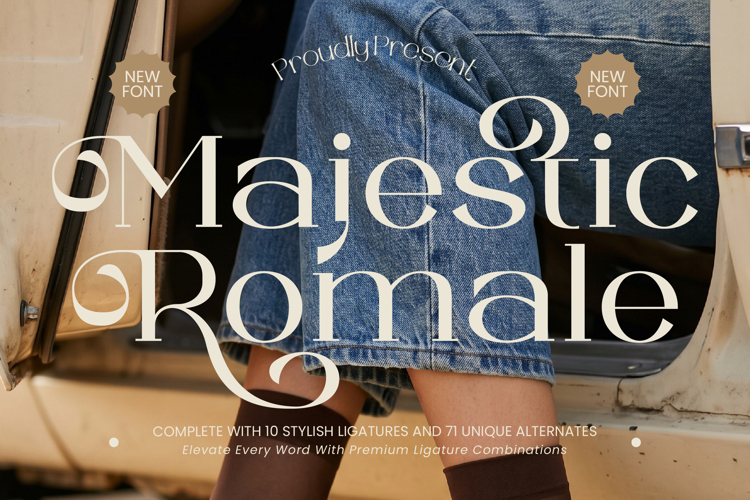 Preview of Majestic Romale Font