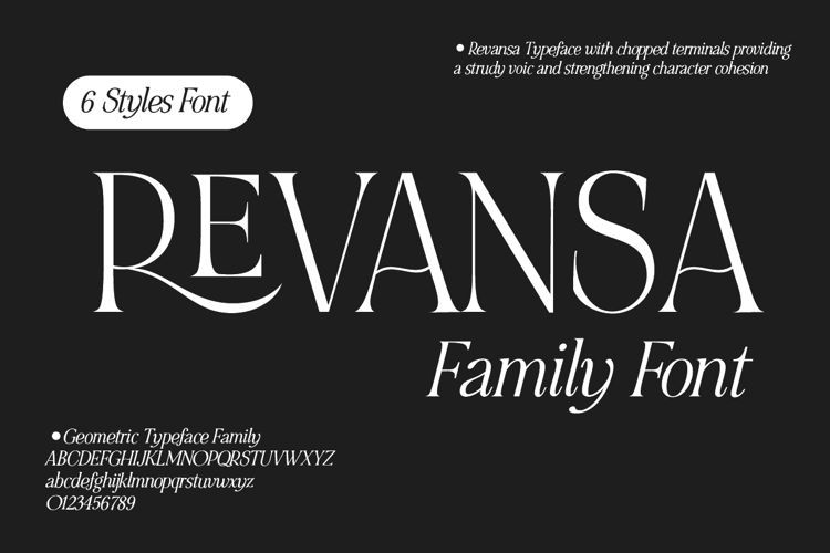 Preview of Revansa Font