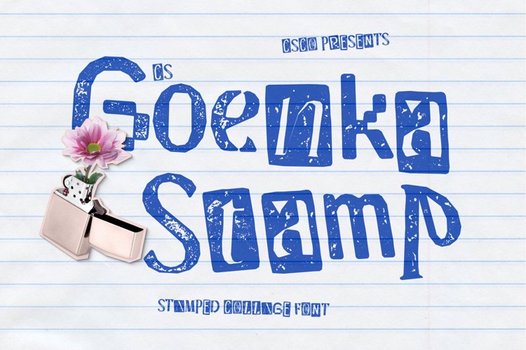 Preview of CS Goenka Stamp Font