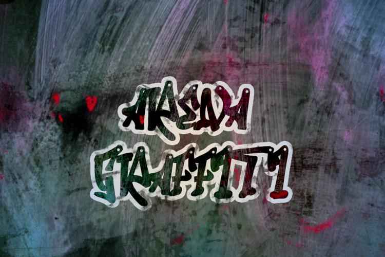 a Arena Graffiti Font
