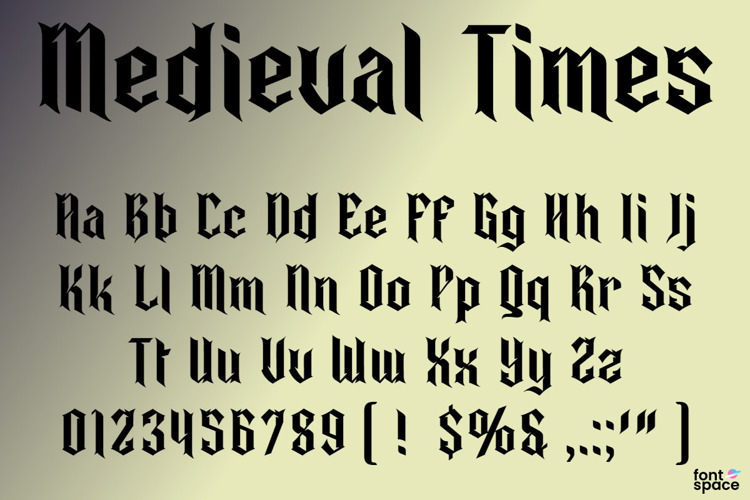 Medieval Times Font