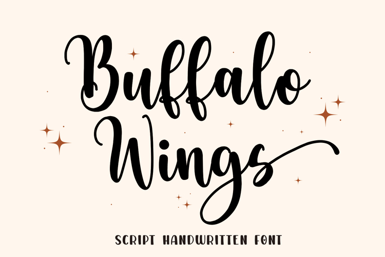 Preview of Buffalo Wings Font