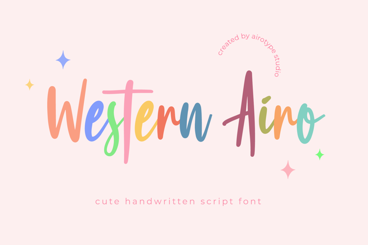 Preview of Western Airo Font