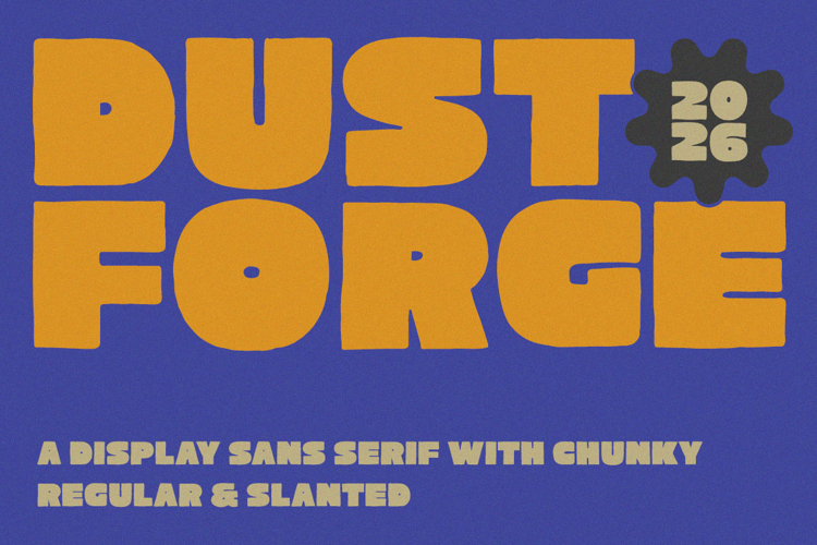 Preview of Dust Forge Font