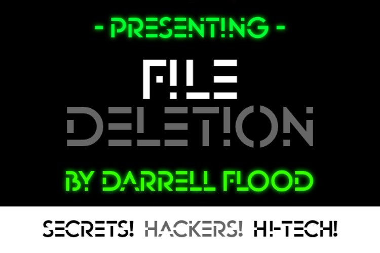 File Deletion Font