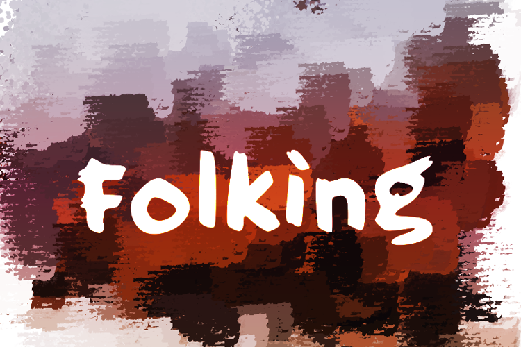 f Folking Font