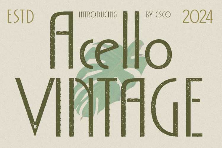 Acello Vintage Font