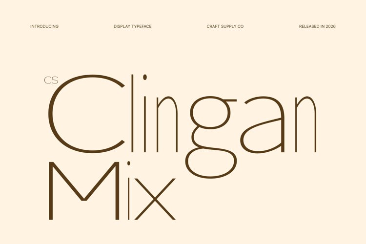 Preview of CS Clingan Mix Font