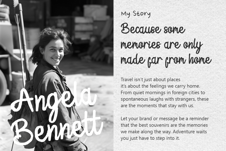 Preview of Dreamy Stroke Font