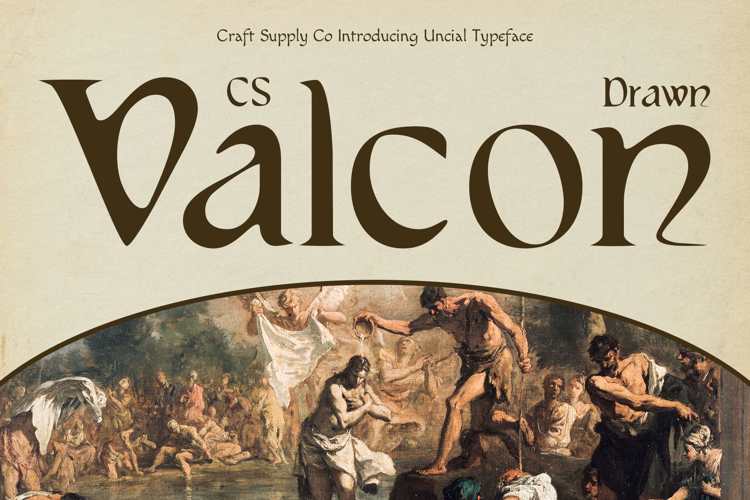 Preview of CS Valcon Drawn Font