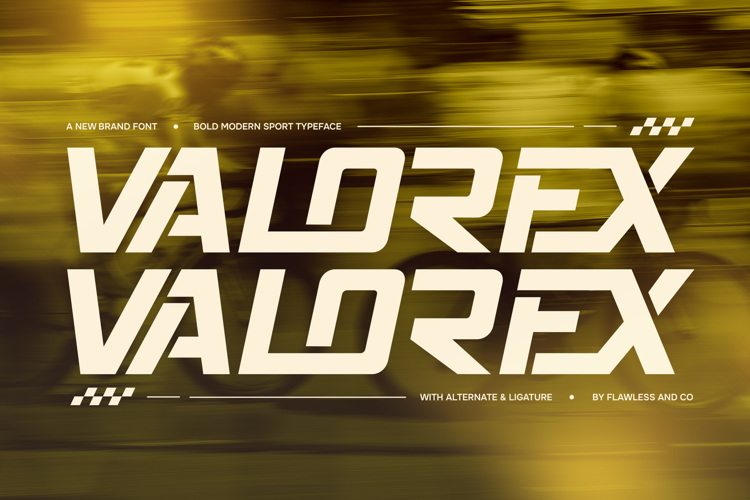 Preview of VALOREX Font