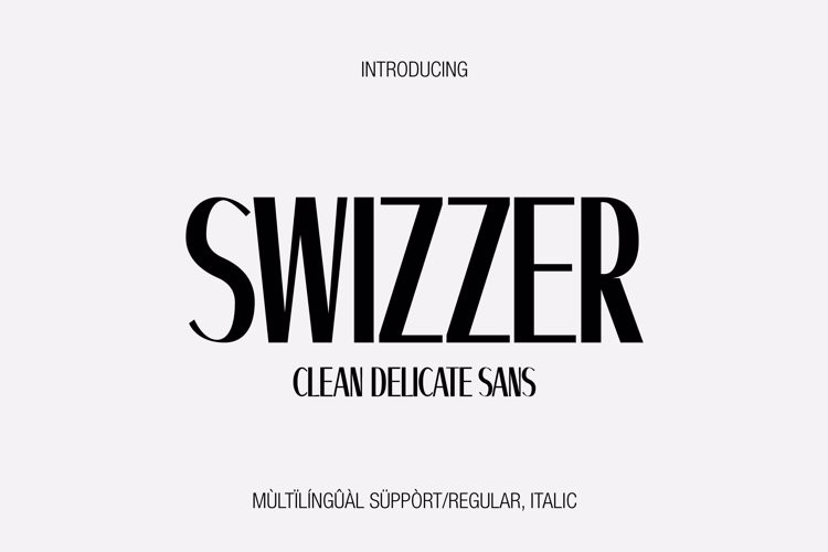 Preview of Swizzer Font