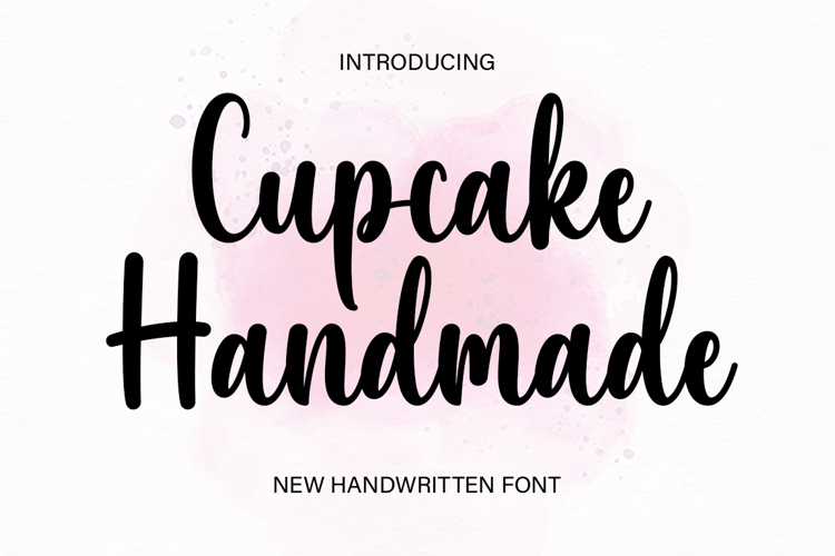 Preview of Cupcakes Handmade Font