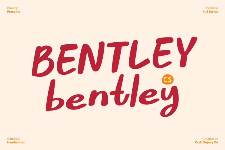 Preview of CS Bentley Font