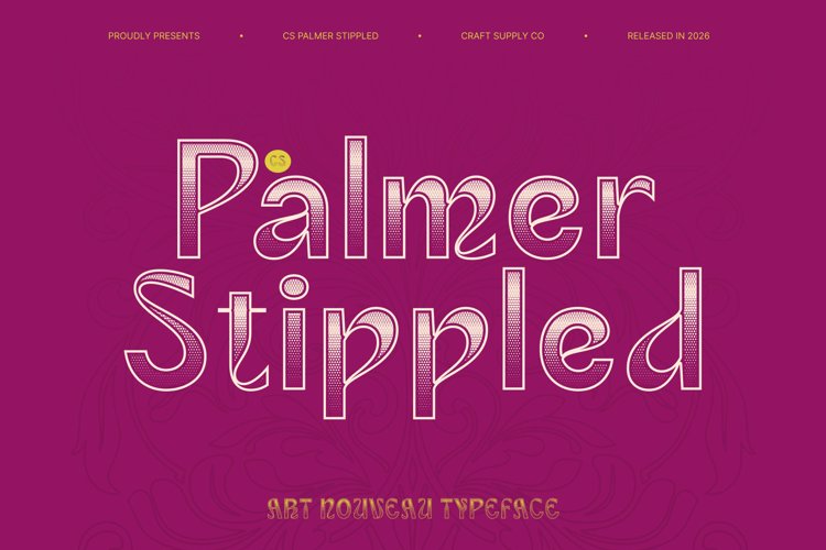 Preview of CS Palmer Stippled Font